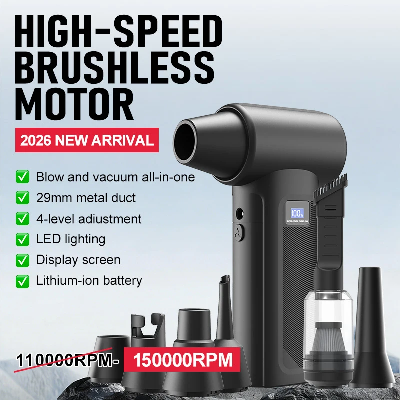 Home Automation Industry - Kipas Turbo Tanpa Kabel 150000RPM, Alat