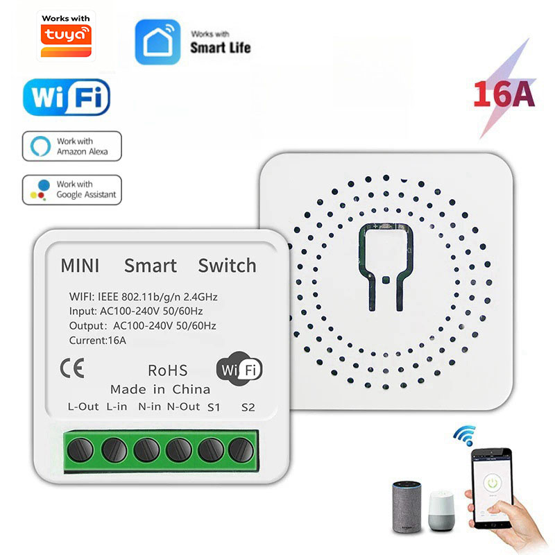 Diy Home Automation Controller - MINI 16A Wifi Switch DIY 1-arah